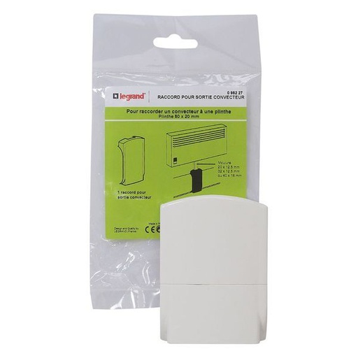 [LEG098227] Sabot Sortie Convecteur 80X20 legrand 098227