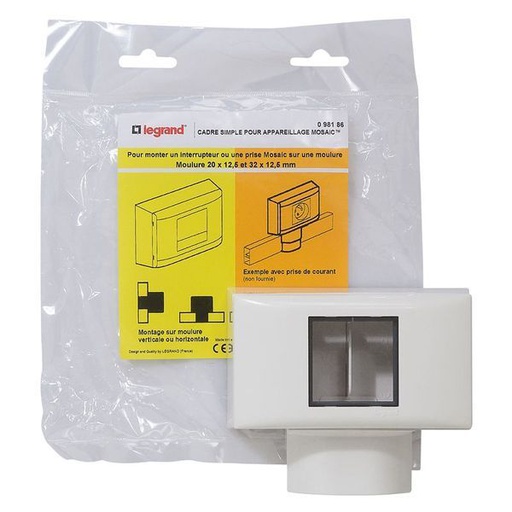 [LEG098186] Cadre 1 Poste Mosaic Pour Ep. 12.5 legrand 098186