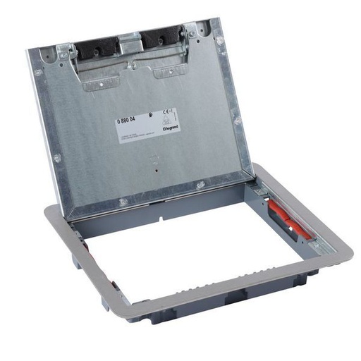 [LEG088004] Cadre + Couvercle Boite Standard Metal Finition Inox 12/18M legrand 088004