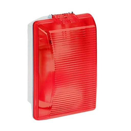 [LEG062402] Hublot Rectangulaire Étanche Plexo Avec Diffuseur Rouge Pour legrand 062402