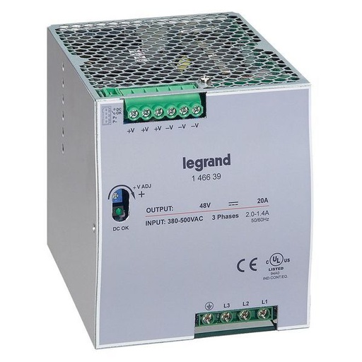 [LEG146639] Alimentation Stabilisee A Decoupage Triphasee 380...500Vac 4 legrand 146639