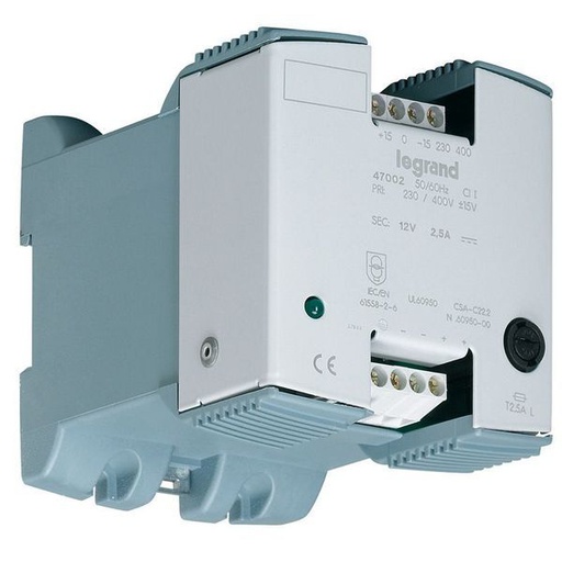 [LEG047020] Alimentation Redressee Filtree 24V 12W 0,5A legrand 047020