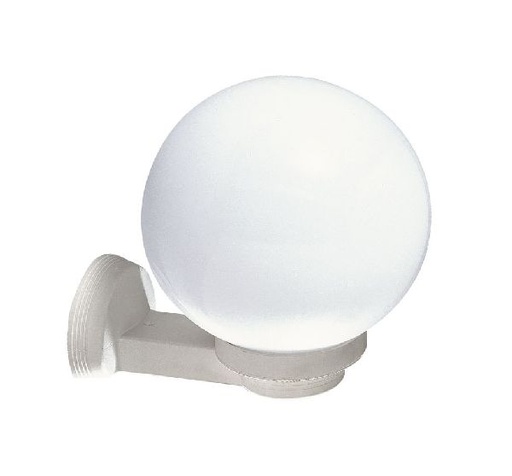 [ARI1719] Lena - applique mur ext. ip43 ik08, blanc, e27 60w max., lampe non inc - 1719