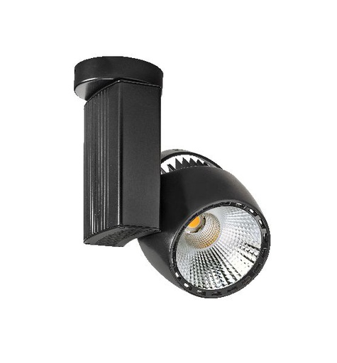 [ARI50365] Ikar 01 - proj. s/patère, noir, angle 36°, led intég. 40w 4000k 4000lm - 50365