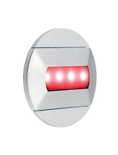 [ARI50415] Baliz - encastré mur rond, fixe, gris, led intég. 0,46w rouge - 50415