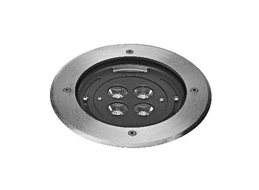 [ARI50664] Tecnisol 150 - enc.sol ext. ip67 ik10, rond, inox, led 12w 10° 3000k 7 - 50664