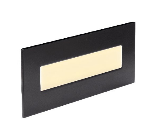 [ARI50904] Baliz 3 - encastré mur rectang., fixe, noir, led intég. 2,76w 2400k 156lm - 50903