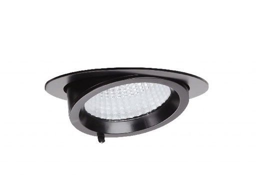 [ARI51256] Randy 4 - downlight rond, orientable, noir, 70°, led intég 41w 3000k 4000lm - 51255