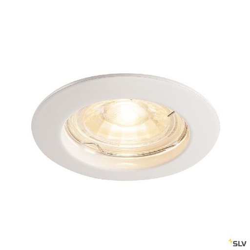 [DC1000714] PIKA, encastré de plafond intérieur, rond, fixe, blanc, GU10/QPAR51, 50W max 1000714