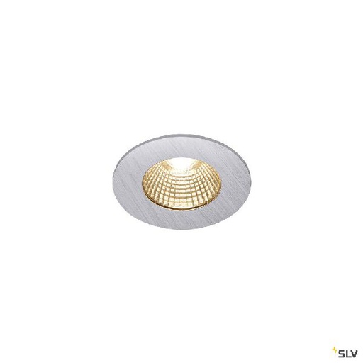 [DC1002100] PATTA-I encastré plafond, rond, alu brossé, LED 7,3W 1800-3000K 1002100