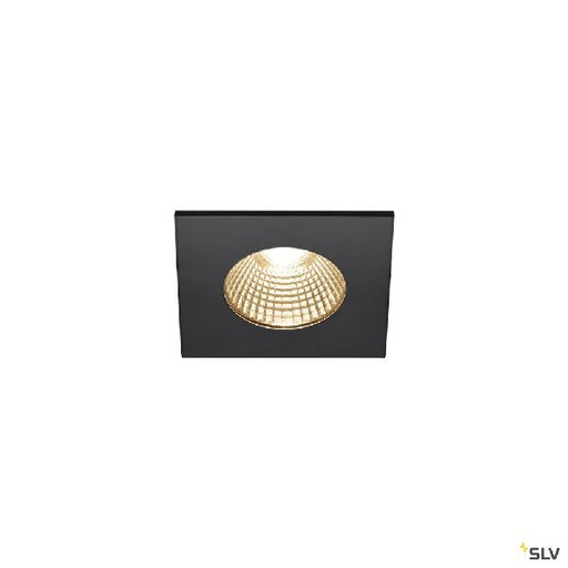 [DC1002101] PATTA-I encastré plafond, carré, noir, LED 7,3W 1800-3000K 1002101