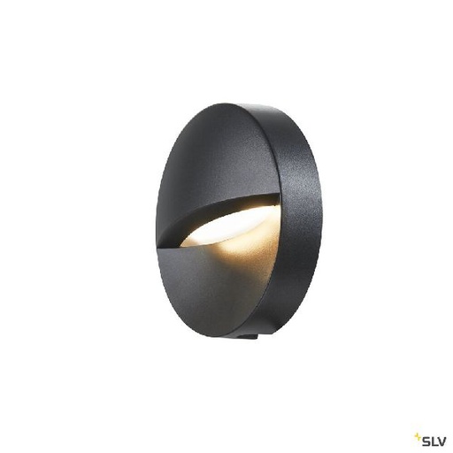 [DC1002868] DOWNUNDER OUT, encastré mural extérieur, rond, anthracite, LED, 4,5W, 3000/4000K 1002868