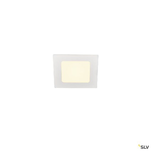 [DC1003011] SENSER 12, encastré de plafond intérieur, carré, blanc mat, LED, 6W, 3000K 1003011