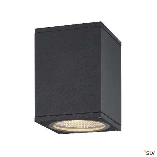 [DC1003420] ENOLA, plafonnier extérieur, carré, S, anthracite, LED, 9W, 3000K/4000K, IP65 1003420