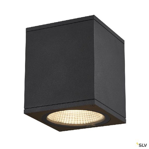 [DC1003421] ENOLA, plafonnier extérieur, carré, M, anthracite, LED, 10W, 3000K/4000K, IP65 1003421