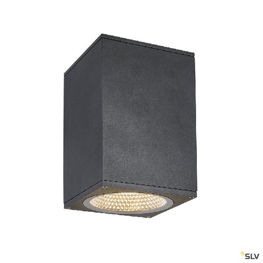 [DC1003439] ENOLA, plafonnier extérieur, carré, L, anthracite, LED, 35W, 3000K/4000K, IP65 1003439