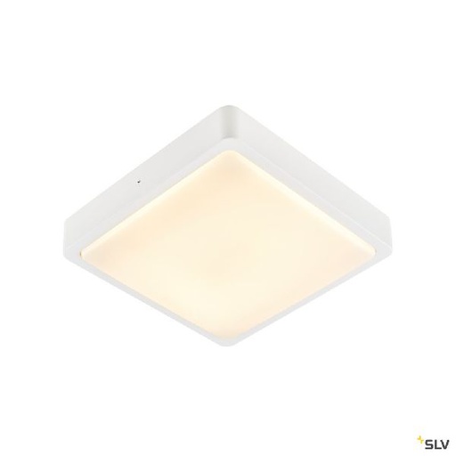 [DC1003451] AINOS SENSOR, applique plafonnier ext carré blanc LED 18W 3000K/4000K détecteur 1003451