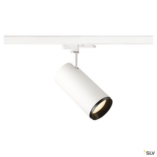 [DC1004568] NUMINOS® L, spot pr rail 3 allumages, 60°, blanc/noir, LED, 28W, 3000K Dali 1004568