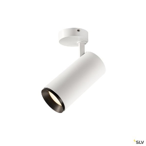 [DC1004599] NUMINOS® L, plafonnier orientable, 36°, blanc/noir, LED 28W 4000K, variable Dali 1004599