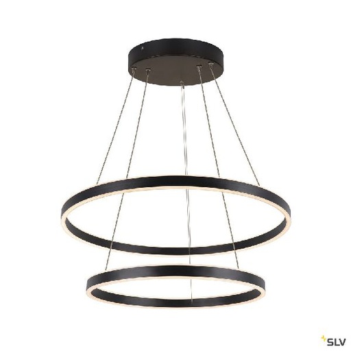 [DC1004767] ONE DOUBLE, suspension intérieure, up/down, noir, LED, 55W, 3000/4000K, interrup 1004767