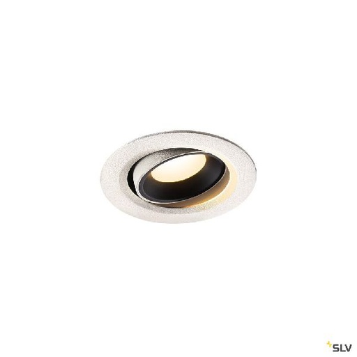 [DC1005583] NUMINOS® MOVE XS, encastré plafond orientable, 40°, blanc/noir, LED, 7W, 3000K 1005583