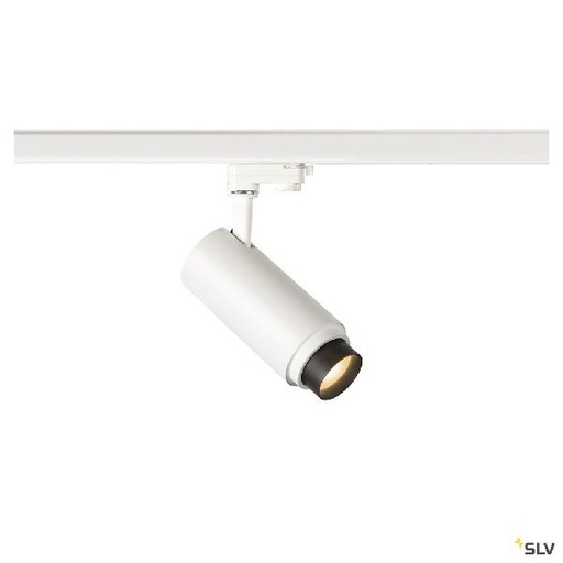 [DC1006111] NUMINOS® ZOOM M, spot rail 3 all int, 15°, blanc/noir, LED, 20W, 3000K, variable 1006111