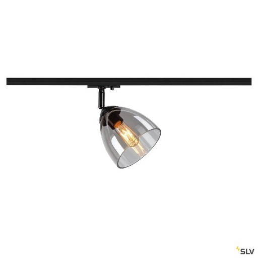 [DC1006155] PARA CONE GL, spot rail 1 allumage intérieur, verre fumé, noir, GU10, 25W max 1006155