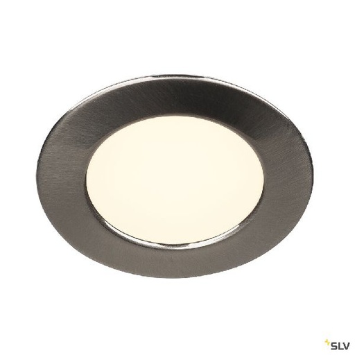 [DC112165] DL 126, encastré de plafond ou mural intérieur, alu brossé, LED, 2,8W, 2700K 112165