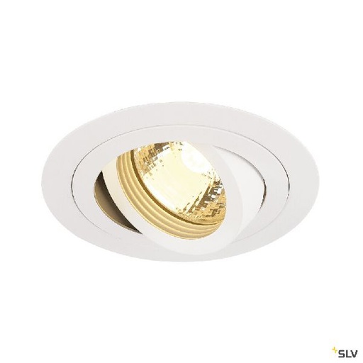 [DC113510] NEW TRIA 78, GU10 ROND encastré, blanc mat, max. 50W, clips ressorts 113510