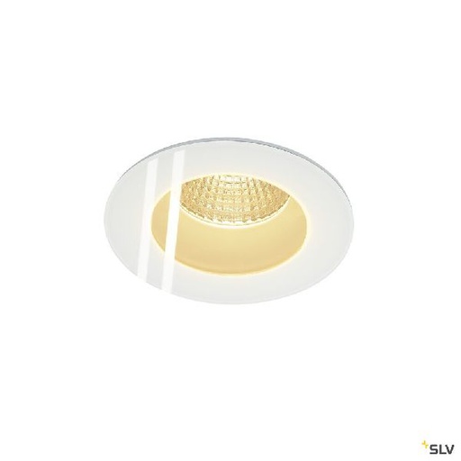 [DC114441] PATTA-F, encastré plafond, rond, blanc, 12W, 3000K, 38°, alim incluse 114441