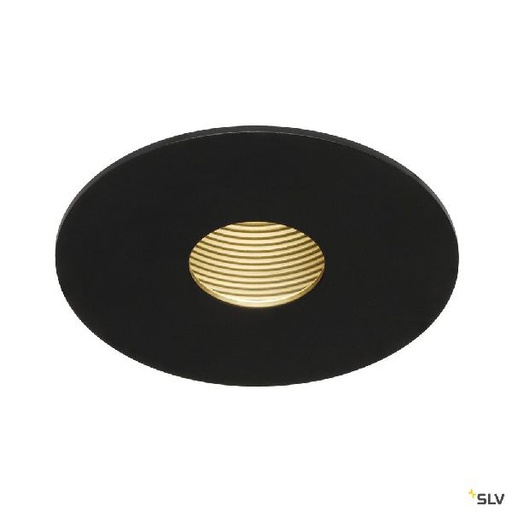 [DC114480] H-LIGHT, encastré plafond, noir, COB LED 12W, 2700K, ouverture ronde 114480