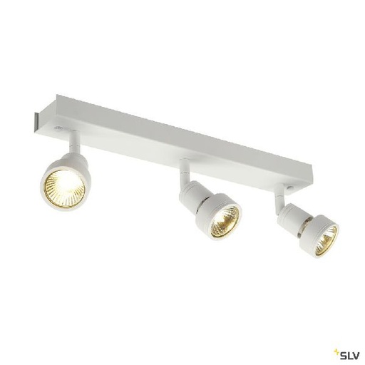 [DC147381] PURI, plafonnier, blanc mat, triple, GU10, max. 3x50W, anneau déco inclus 147381