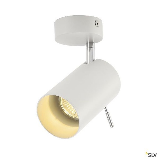 [DC147411] ASTO TUBE, applique et plafonnier intérieur, simple, blanc, GU10/QPAR51, 50W max 147411