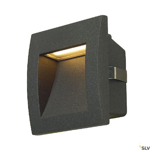 [DC233605] DOWNUNDER OUT S, encastré mural extérieur, anthracite, LED, 1,7W, 3000K, IP55 233605