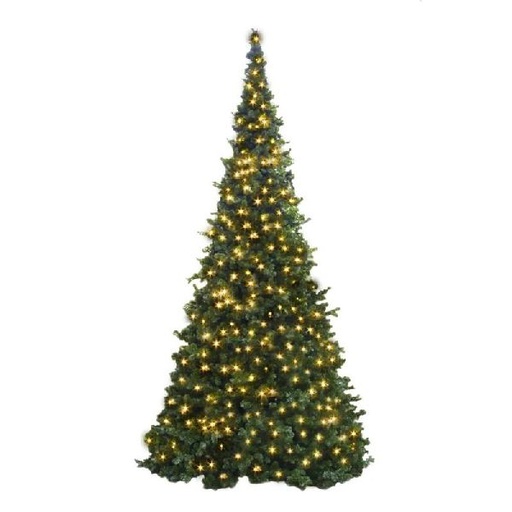 [FES-70221-9] SPLENDID -Sapin conique vert5,1m230V Blanc chaud pétillant - Festilight 70221-9