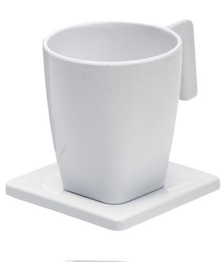 [JVD8661158] Plateau MAESTRO 1 tasse 200ml/1 soucoupe blanche - JVD 8661158