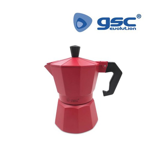 [GC400010009] Cafetière Kalossi 3 tasses Rouge | 400010009