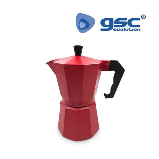 [GC400010010] Cafetière Kalossi 6 tasses Rouge | 400010010