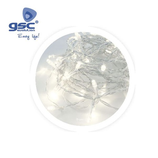 [GC005204468] Guirlande transparente 10M 8 fonctions 6000-10000K | 005204468