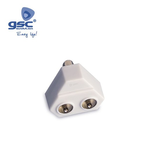 [GC002600939] 9.5mm TV Mâle vers 2x9.5mm TV JACK | 002600939