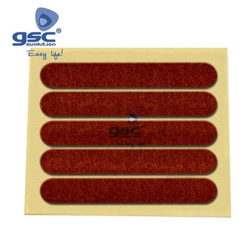 [GC003802770] Set 5 feutres adhesifs carré 13x91mm - Marron | 003802770