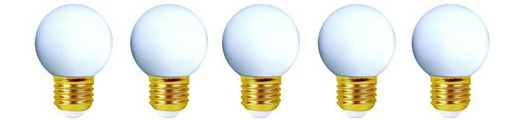 [GS158022] Paris guinguette lot 5 spheriques led ip44 e27 1w 158022