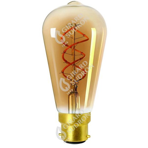 [GS716678] Edison filament led twisted 4w b22 2000k 200lm dim 716678