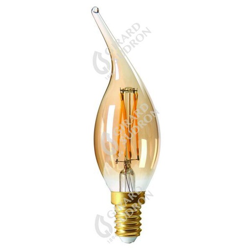 [GS713184] Flamme cv4 filament led 5w e12 2500k 420lm dim. am 713184