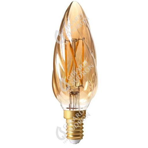 [GS713214] Flamme f6 filament led 5w e12 2500k 420lm dim. amb 713214