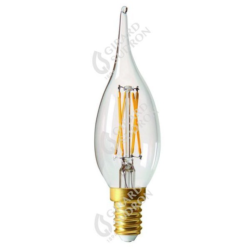 [GS713782] Flamme gs4 filament led 5w e12 2700k 520lm dim. cl 713782