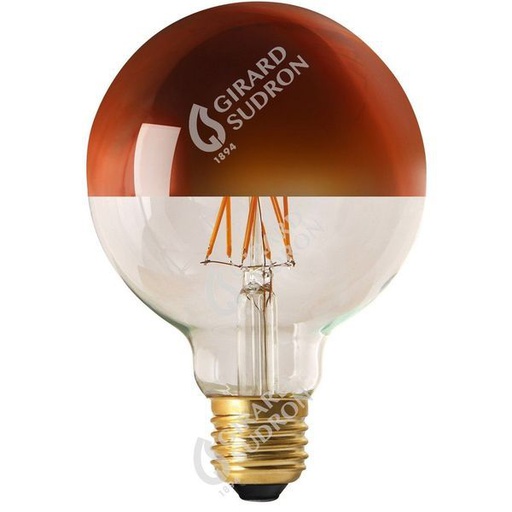 [GS15658] Globe d95 filament led calotte bronze 8w e27 2700k 15658