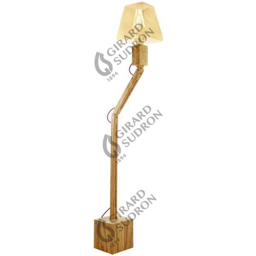 [GS158991] Lampadaire articul sur pied en bois design by fabr 158991