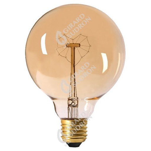 [GS24004] Globe filament mtallique cœur 24w e27 2000k ambre 24004