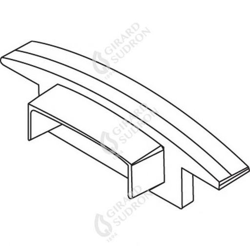 [GS164406] Embouts pour profile aluminium 23.2 x 8 l2,5m 164406